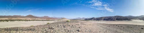 panorama of desert in africa