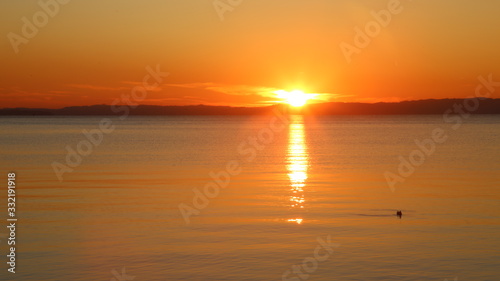 Sunset  at the Garda lake - Italy © rigfer