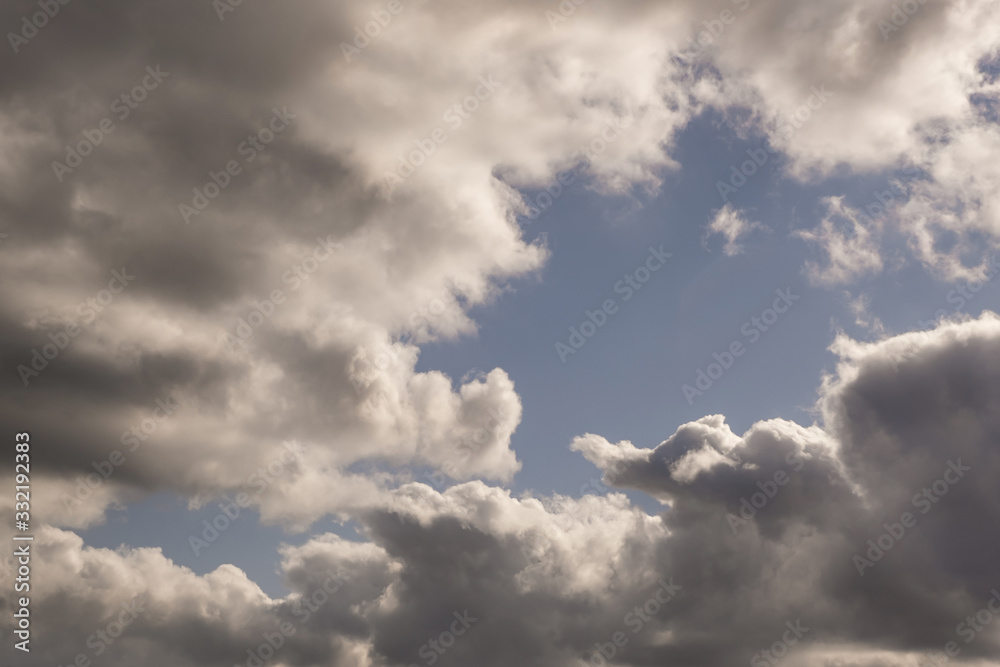 dark Blue sky background with tiny stratus cirrus striped clouds. Clearing evening and Good windy weather dark Blue sky background with tiny stratus cirrus striped clouds. Clearing evening and Good windy weather