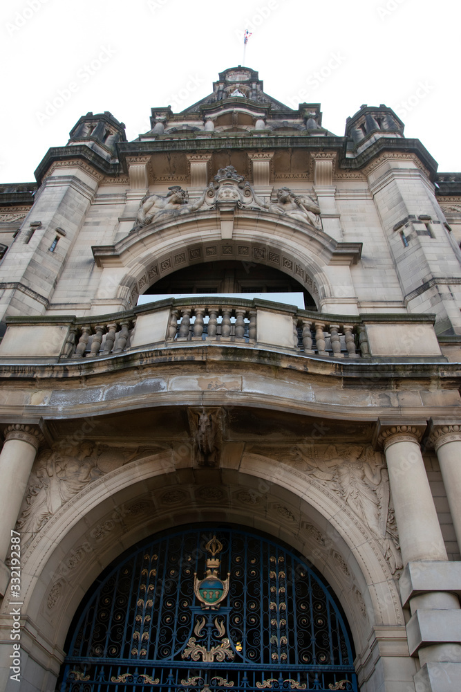 Front entrance Sheffield town hall