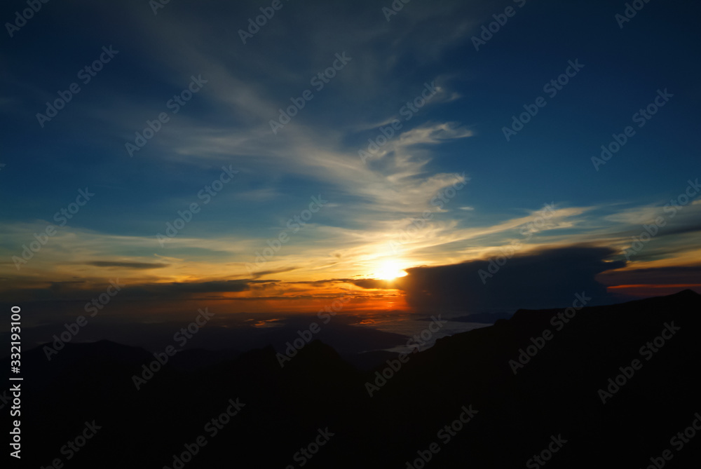 Malaysia Sabar 2006 : Low's Peak Kinabalu National Park At Sunrise Malaysia Sabar 2006 : Low's Peak Kinabalu National Park At Sunrise