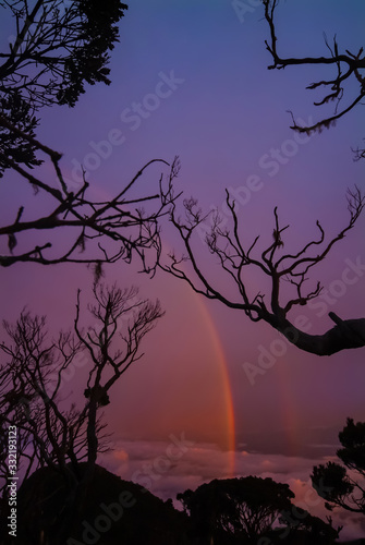  Malaysia Sabar 2006 : Rainbow on Kinabalu National Park At Sunset