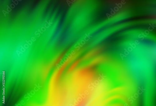 Light Green, Yellow vector abstract bright template. © smaria2015