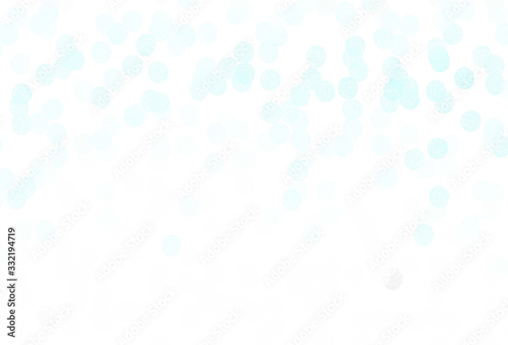 Light Green vector pattern with spheres.