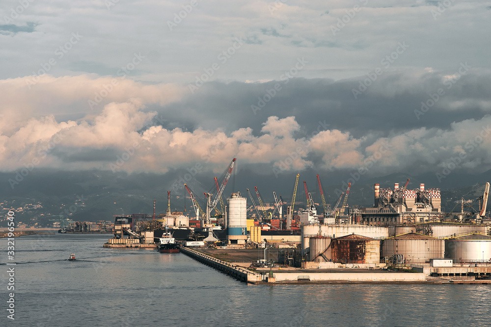 industial district port of genoa italy industial district port of genoa italy