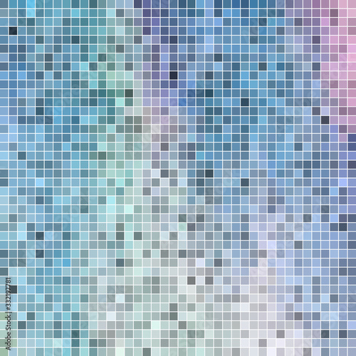 abstract vector square pixel mosaic background