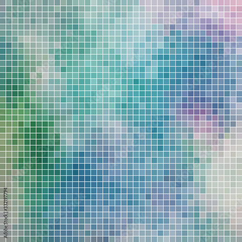 abstract vector square pixel mosaic background