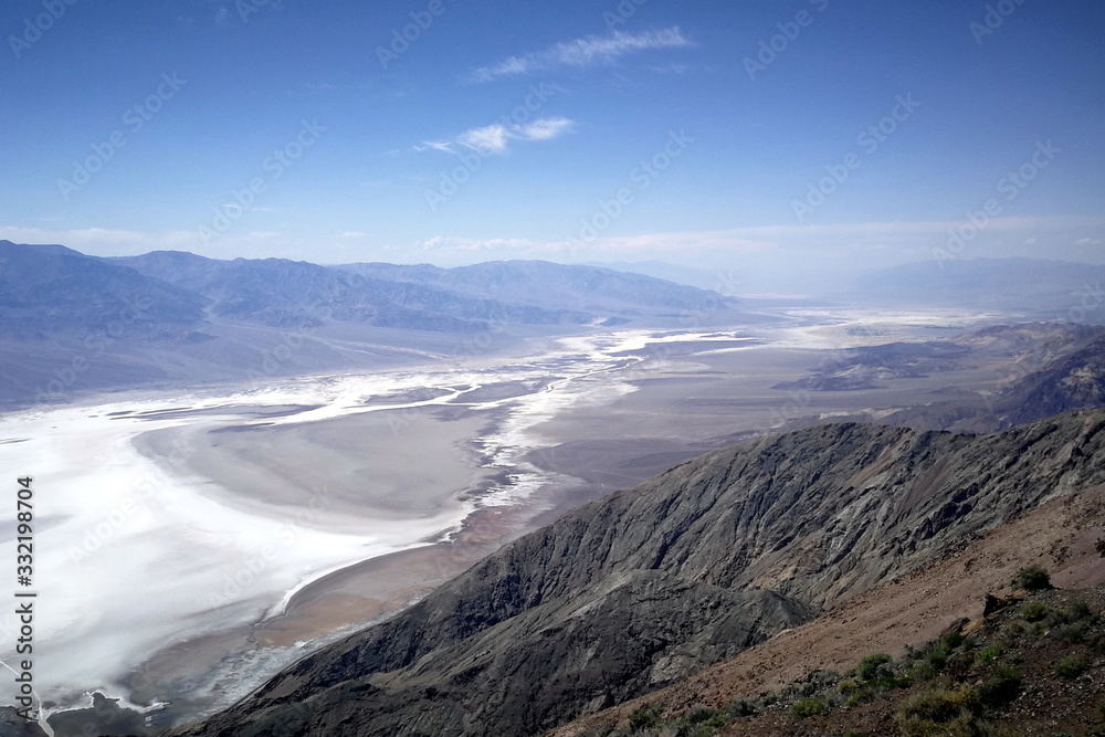 Dantes Peek Aussichtspunkt mit blauem Himmel, Nevada USA
