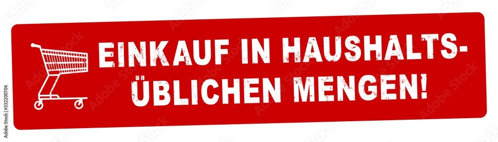 nlsb1426 NewLongStampBanner nlsb - german label / banner - Einkaufswagen: Schild mit der Stempel Aufschrift: Einkauf in haushaltsüblichen Mengen - einfach / rot / Vorlage - 3komma5zu1 - xxl g9347 nlsb1426 NewLongStampBanner nlsb - german label / banner - Einkaufswagen: Schild mit der Stempel Aufschrift: Einkauf in haushaltsüblichen Mengen - einfach / rot / Vorlage - 3komma5zu1 - xxl g9347
