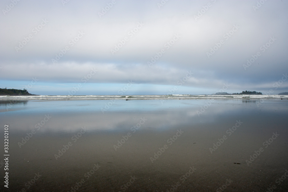 reflections on the beach