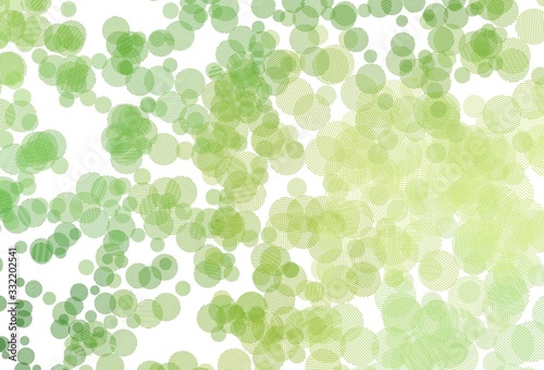 Light Green, Yellow vector background with spots.