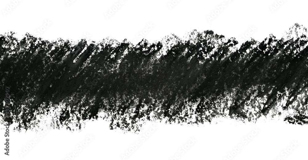 Spot pastel black stripe. Grunge stain element with chalk texture. Spot pastel black stripe. Grunge stain element with chalk texture.