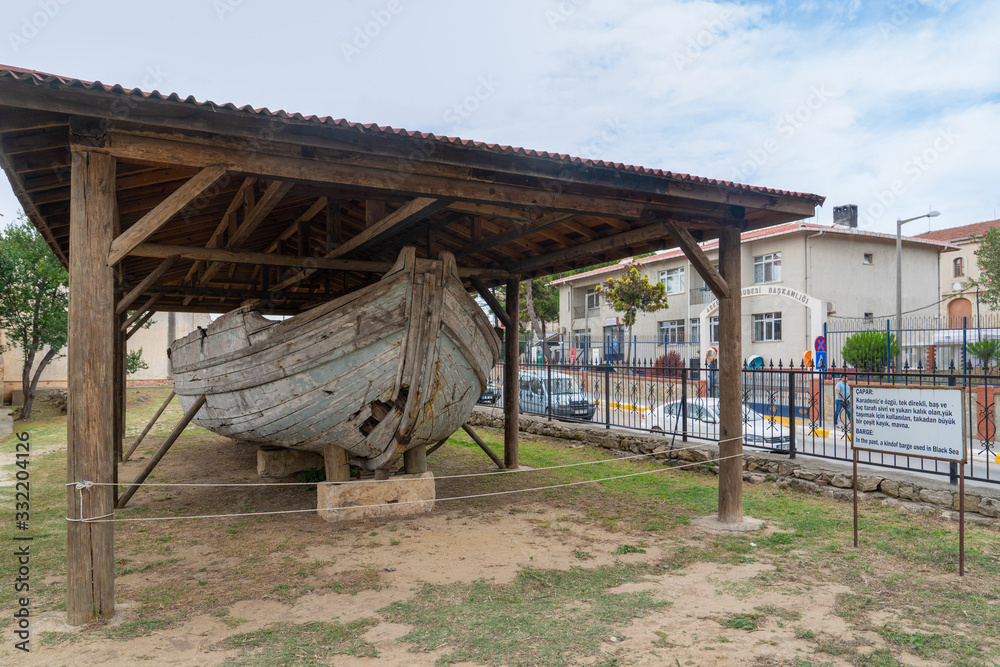 Old ship barge (capar) in Sinop, Turkey