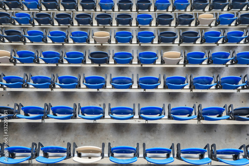 Empty chair in Empty stadium.