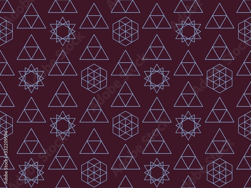 Bright colors of seamless pattern with rhombus and geometry.