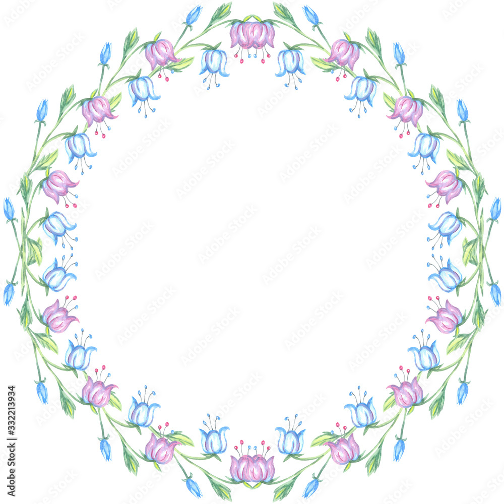 decoration bell round frame inflorescence decoration bell round frame inflorescence