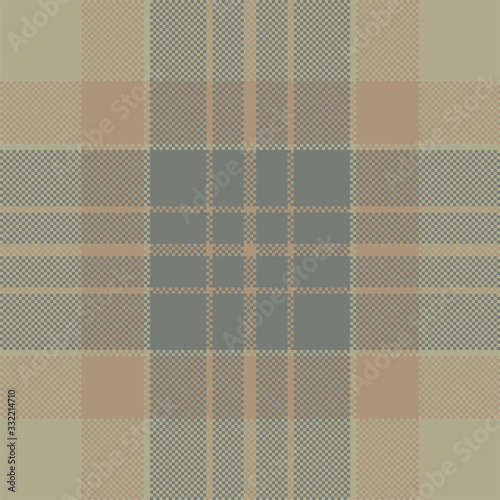 Pixel background vector design. Modern seamless pattern plaid. Square texture fabric. Tartan scottish textile. Beauty color madras ornament.