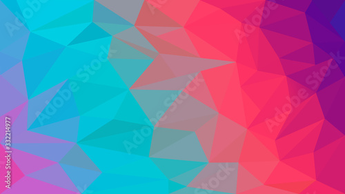 Beautiful colorful low poly structure illustration. Abstract geometric backdrop