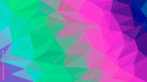 Abstract colorful geometric background with triangles. Low poly concept illustration