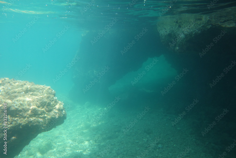  Underwater photos from Albania - obrazy, fototapety, plakaty 