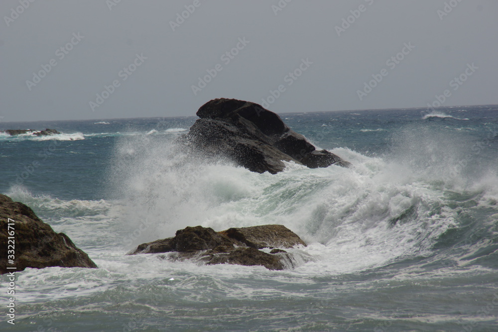 WAVES AND ROCKS