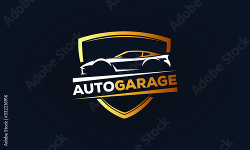 Car Garage Premium Concept Logo Design