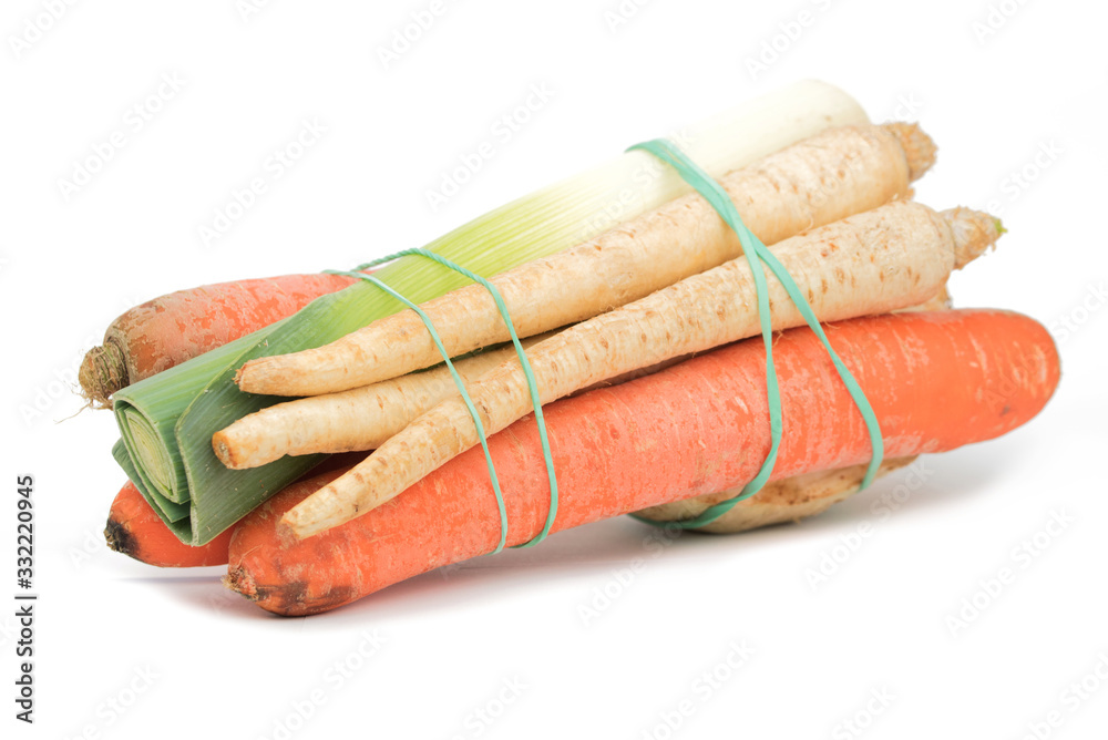 Fresh mirepoix (Italian) - carrot, celery, parsley, leek