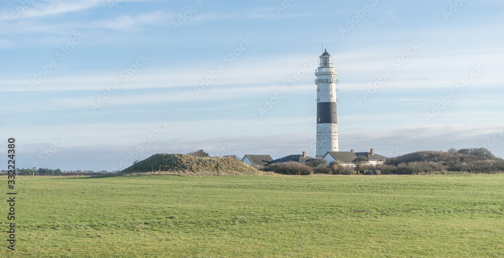 The lighthouse of Kampen on the Island of Sylt The lighthouse of Kampen on the Island of Sylt