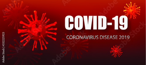 Coronavirus Covid-19 outbreak influenza background. COVID-19 virus. Pandemic medical health risk concept.