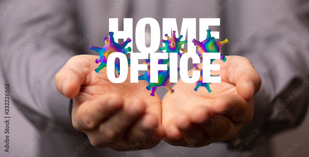 concept of self quarantine at home as preventative measure against virus outbreak. concept of self quarantine at home as preventative measure against virus outbreak.