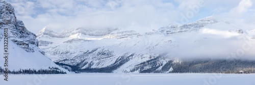 Panorama of Bow Lake on the Ice Fields Parkway, Banff National Park © Matt Schmitt