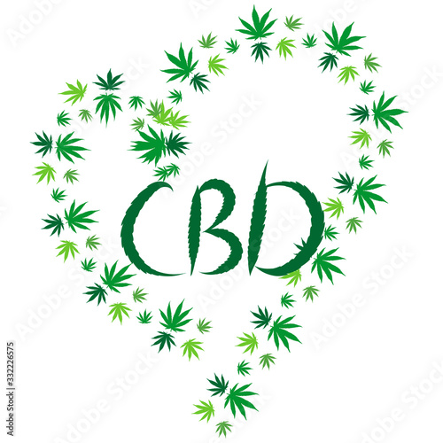 Heart of Bright green cannabis