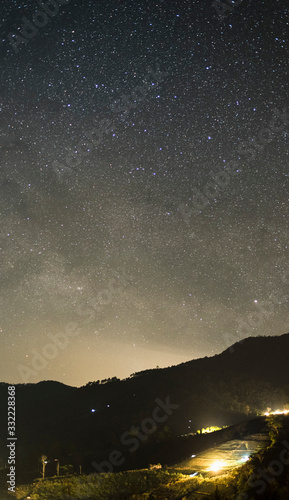 night sky with clouds