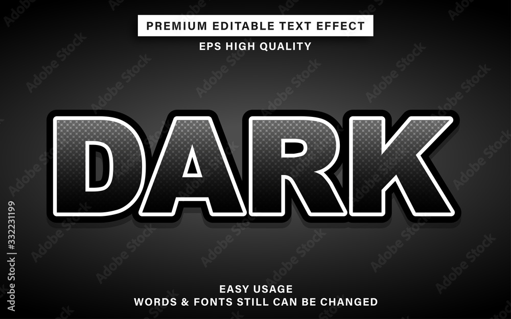 Obraz premium dark text effect