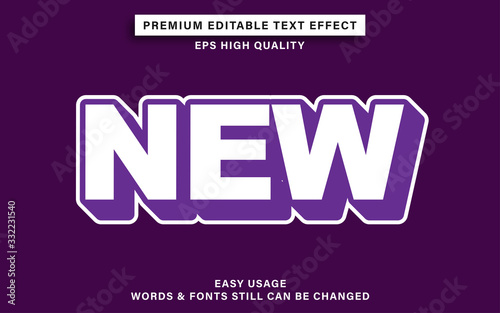 new text effect