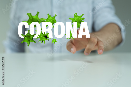 Corona Virus - Microbiology And Virology Concept - 3d Rendering.