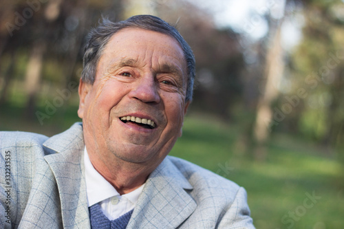 Portrait of senior man smiling 