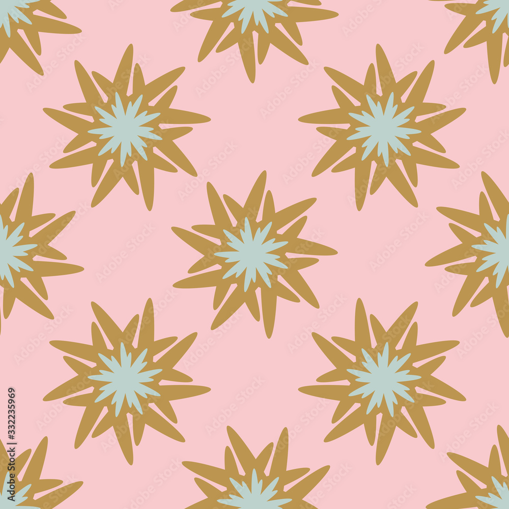 Cute colorful abstract star seamless pattern. Polka dot tile background. Vector illustration. Cute colorful abstract star seamless pattern. Polka dot tile background. Vector illustration.