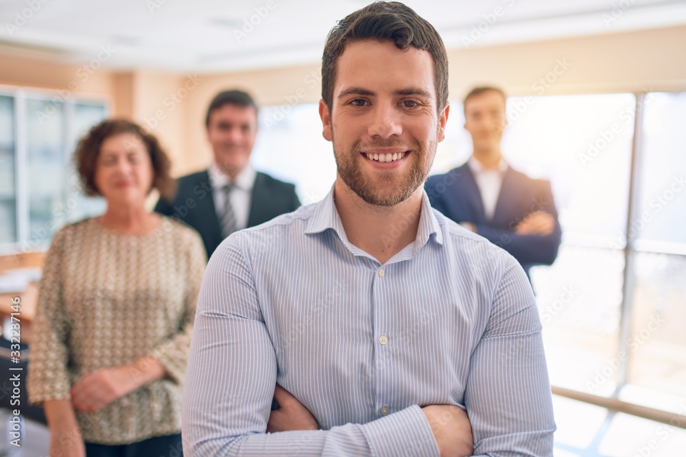 Business lawyers workers meeting at law firm office. Professional executive partners working on finance strategry at the workplace. Leader worker standing confident looking at the camera. Business lawyers workers meeting at law firm office. Professional executive partners working on finance strategry at the workplace. Leader worker standing confident looking at the camera.