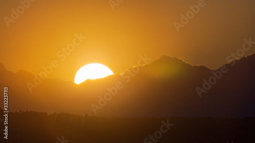 Olympic Mountains Sunset