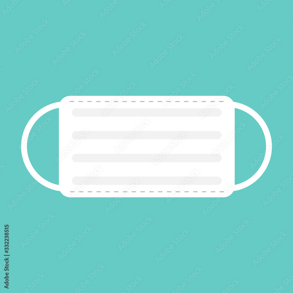 Medical mask icon isolated on background. Vector illustration. Medical mask icon isolated on background. Vector illustration.
