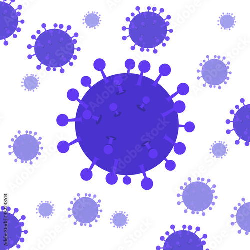 Vector background of corona virus