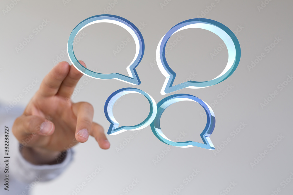Digital icons with colorful dialog speech bubbles. Digital icons with colorful dialog speech bubbles.