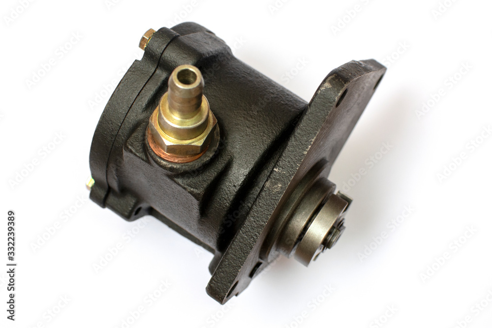 Fuel pump about the fuel level sensor in bank of the automobile isolated on white background. Spare parts. Fuel pump about the fuel level sensor in bank of the automobile isolated on white background. Spare parts.