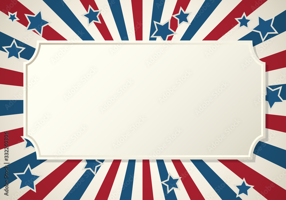 American patriotic background frame American patriotic background frame
