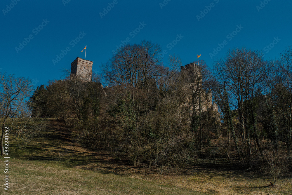 View of the old fort. Blue sky and fortress View of the old fort. Blue sky and fortress
