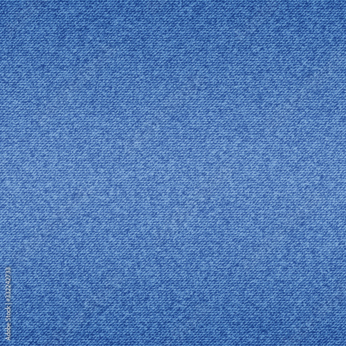 Blue denim texture. Patchwork of denim fabric. Blue jeans background. Jeans background. Seamless background pattern. Realistic jeans texture. Vector illustration