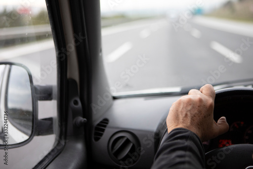 Van Driver On Highway © ellisia