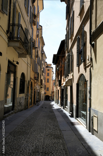 Pavia (PV), Italy - June 09, 2018: Street and centre in Pavia, Lombardy, Italy © PaoloGiovanni