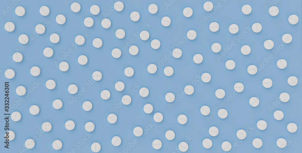 Tablets pills pattern background 3d rendering illustration Tablets pills pattern background 3d rendering illustration